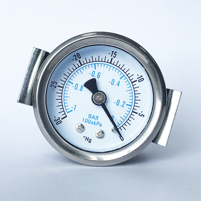 Calibre de pressão 50mm do vácuo da braçadeira de U Internals de bronze 1 calibre de pressão da barra