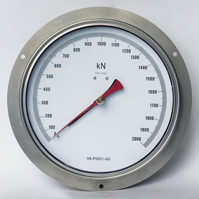 calibre de pressão axial do calibre de pressão 2000 KN da montagem do painel de 250mm SUS304