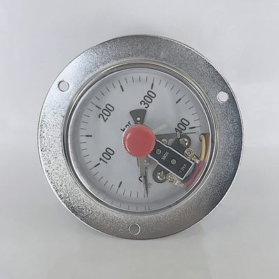 Manômetro elétrico plástico da barra da flange 400 dos calibres de pressão do contato do NPT