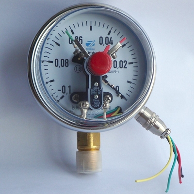 Manômetro do vácuo da lente 100mm do ABS do seletor do calibre de pressão 100mm do SUS