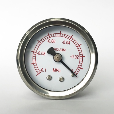 Calibre de pressão de aço inoxidável 50mm do vácuo 0,1 manômetros do vapor do MPa