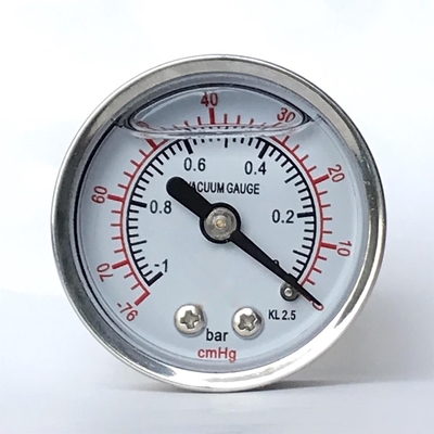 1 manômetro da glicerina do calibre de pressão 40mm do vácuo da barra 76 CmHg
