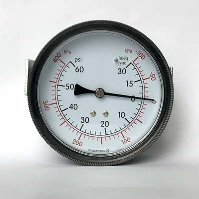 Calibre de pressão de serviço público da montagem do painel do suporte de KPa 90mm do calibre de pressão 400 da escala dupla