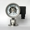 Manômetro elétrico higiênico do contato da barra do calibre de pressão 100 do selo do diafragma dos SS 304
