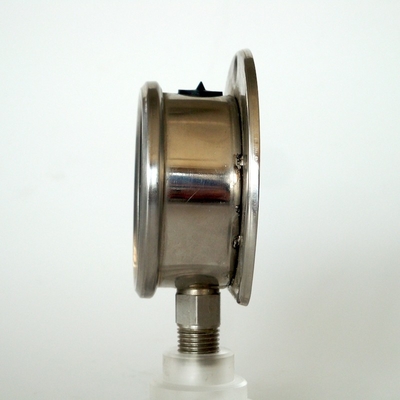 12 EN 837-1 de Front Flange All Stainless Steel do calibre de pressão da montagem do painel da barra 63mm